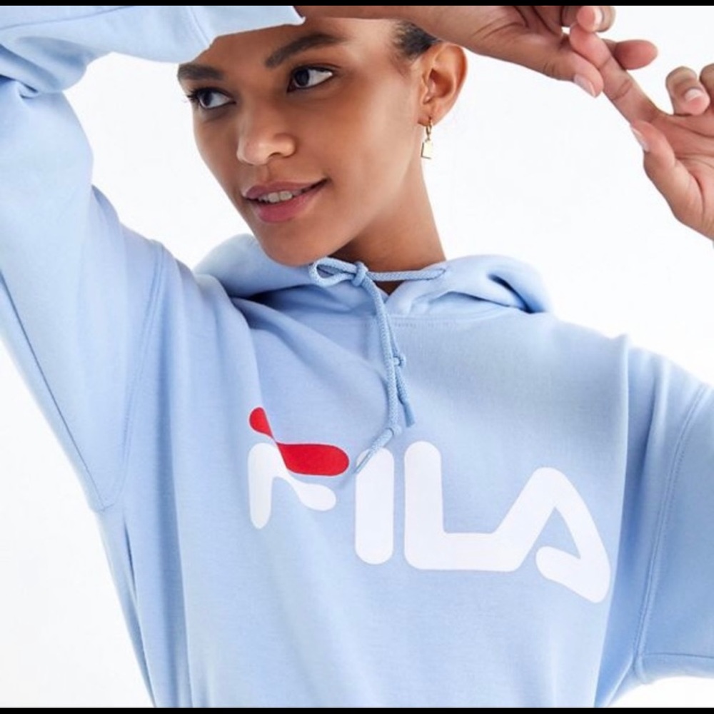 Light blue Fila hoodie